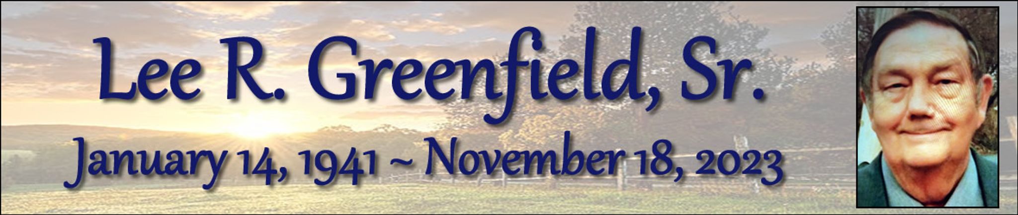 Cover photo for Lee Greenfield, Sr.'s Obituary