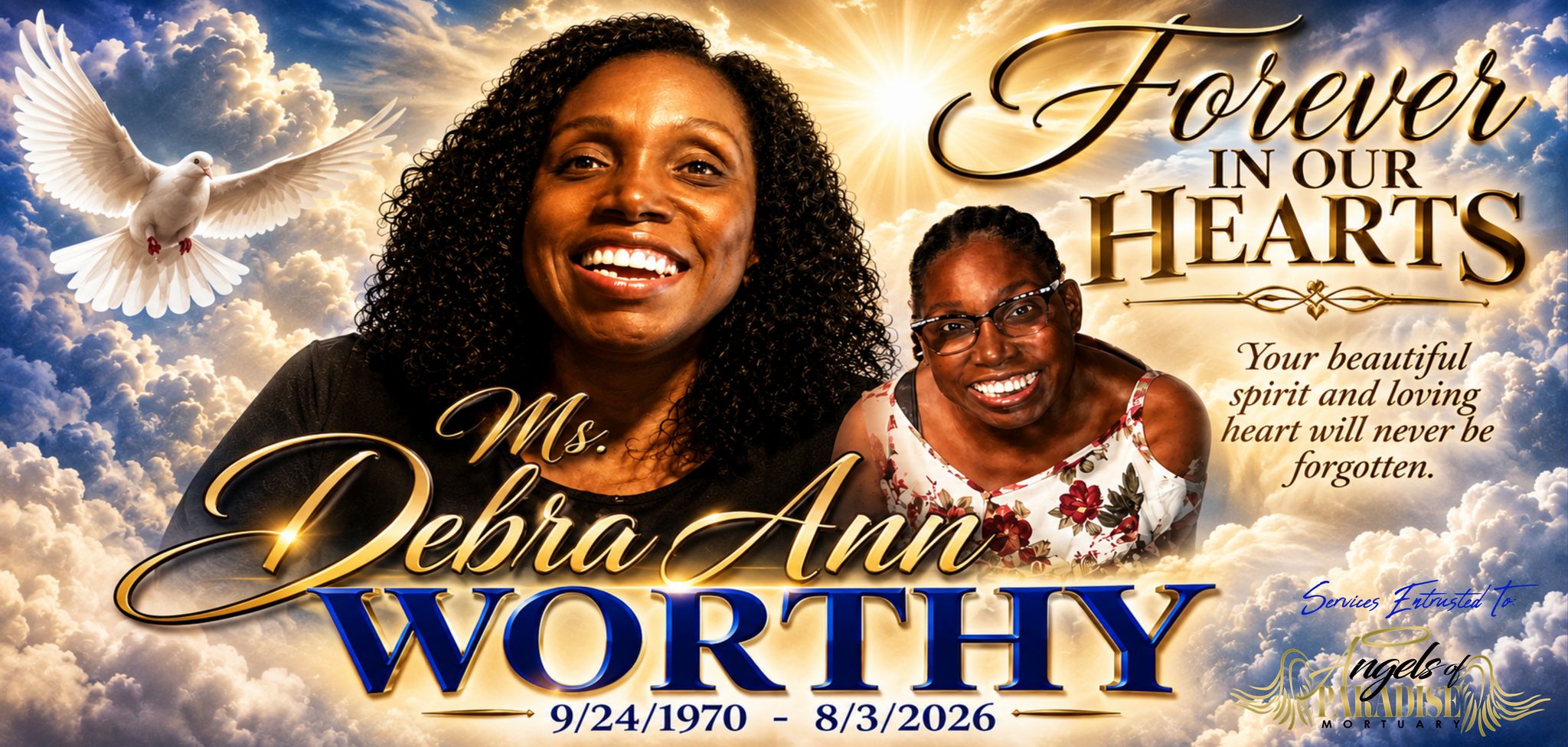 Cover for Debra Ann Worthy's Obituary