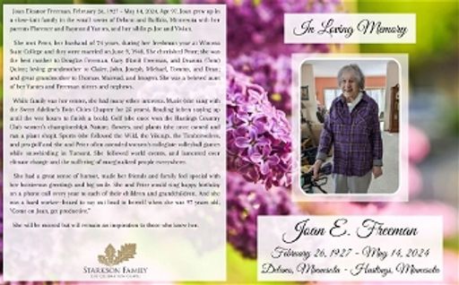 Joan Eleanor Freeman photo gallery thumbnail 5 of 6