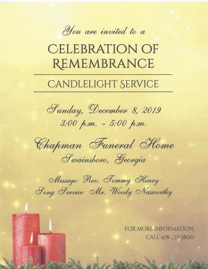 Celebration Of Remembrance