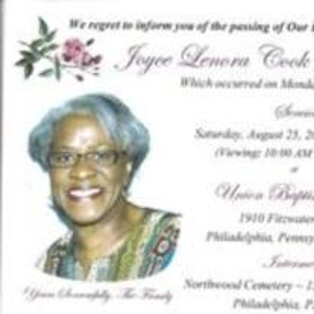 Joyce Lenora Cook