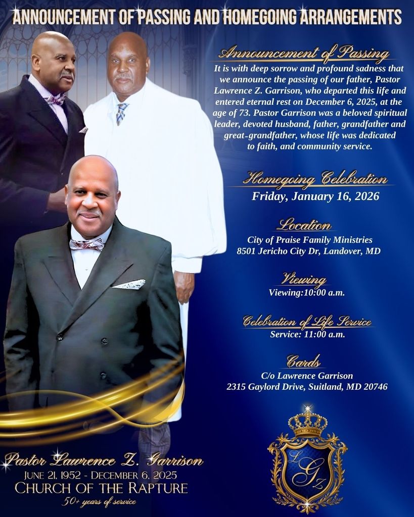 Lawrence Zebbedee Garrison Profile Photo