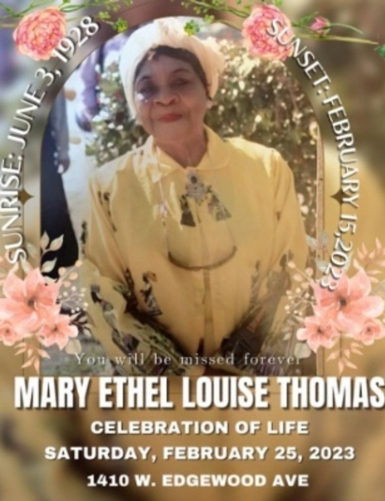 Mary Ethel Louise Thomas Profile Photo