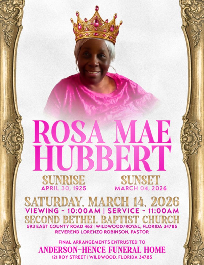 Rosa Mae Hubbert Profile Photo