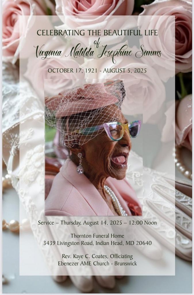 Virginia Matilda Josephine Simms