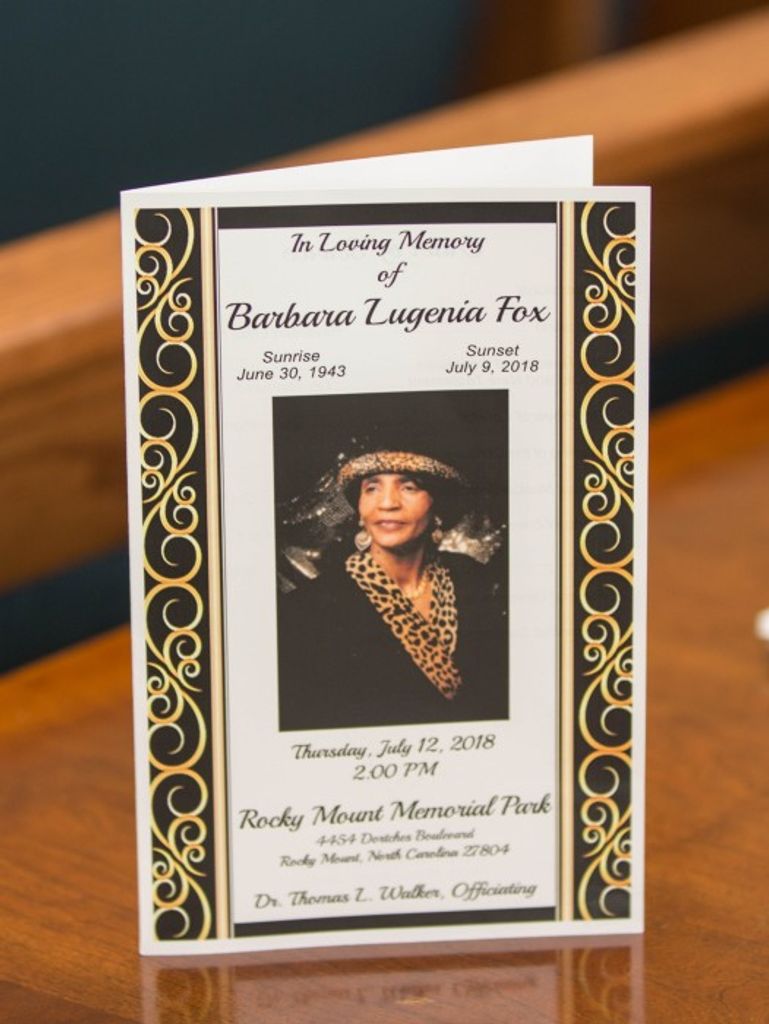 The Reverend Barbara Lugenia Fox