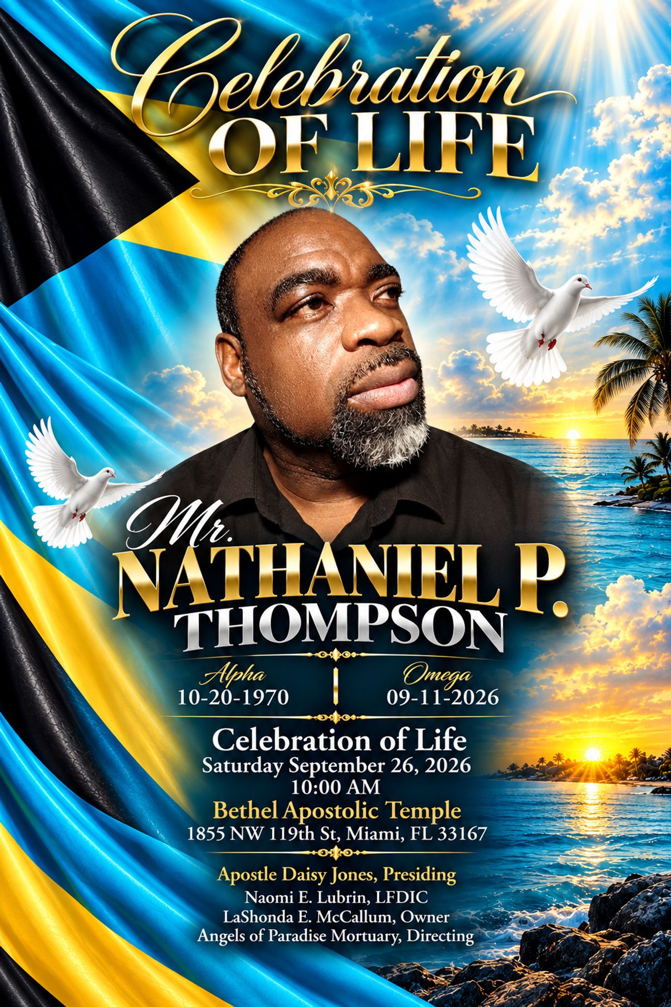 Cover for Nathaniel Thompson's Obituary