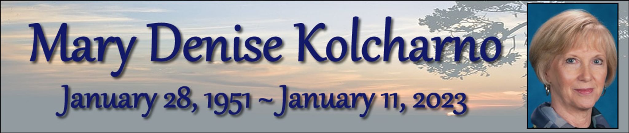 Cover photo for Mary Kolcharno's Obituary