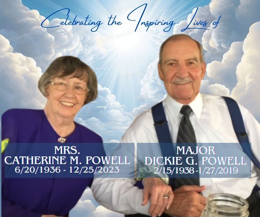 Major Dickie G. Powell And Mrs. Catherine M. Powell