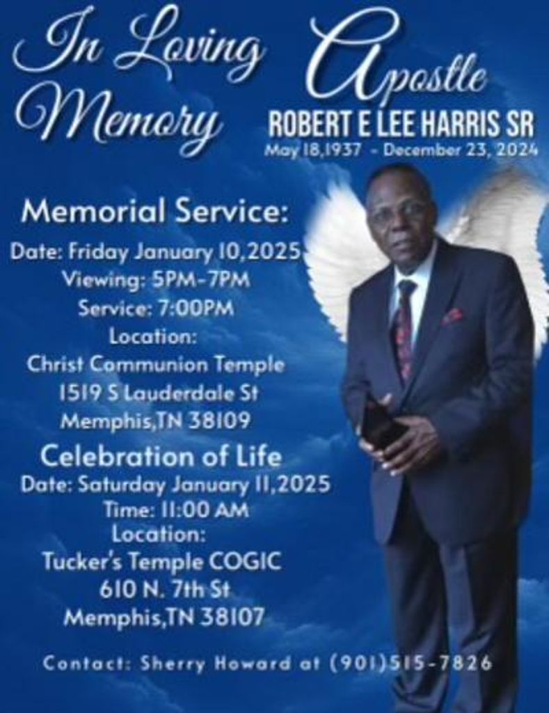 Apostle Robert E Lee Harris Sr Profile Photo