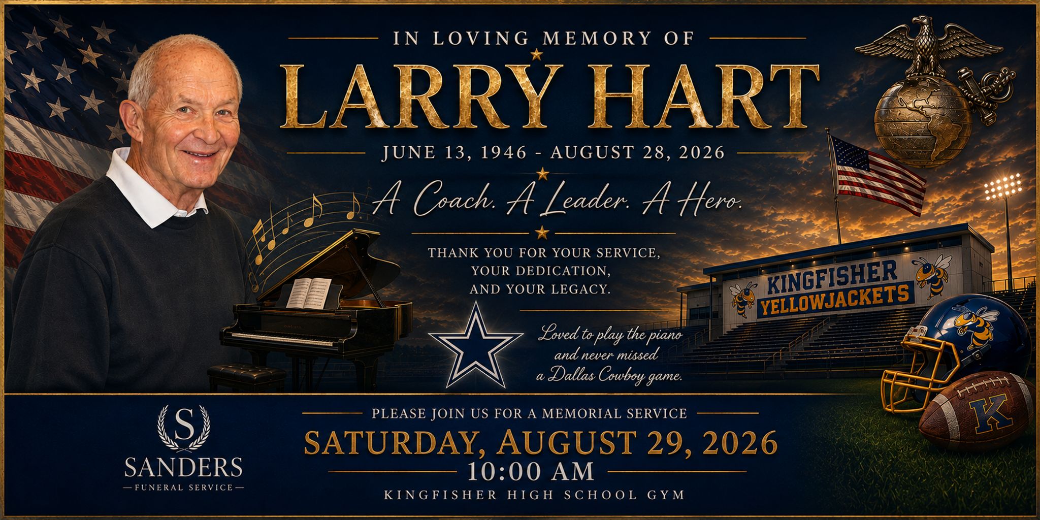Cover for Larry Wray Hart's Obituary