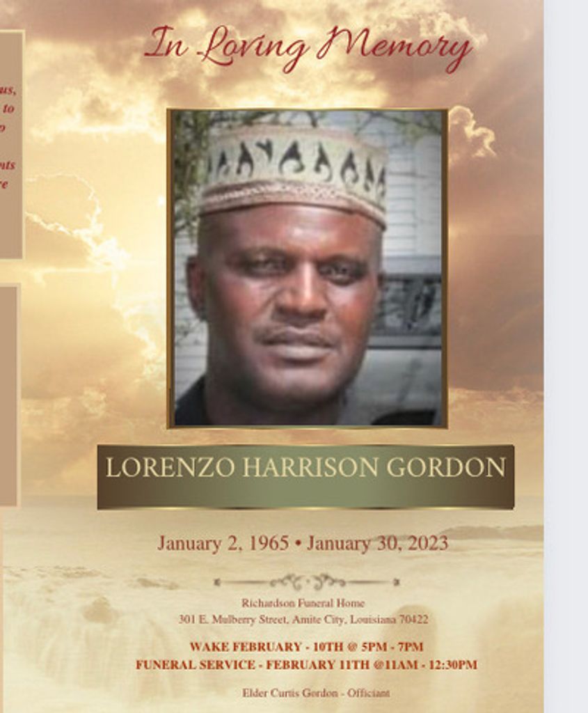 Lorenzo Gordon Profile Photo