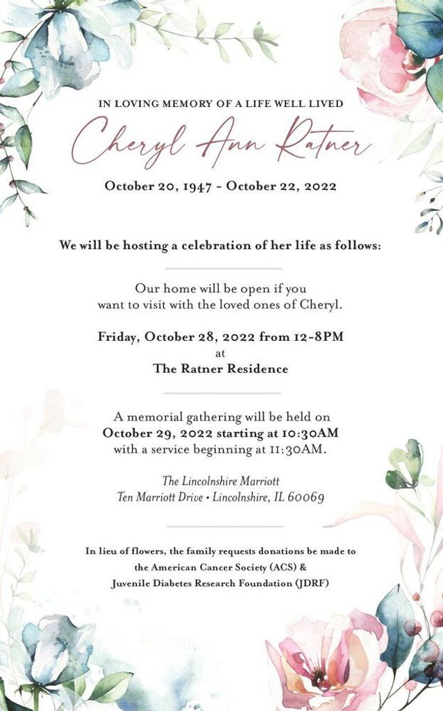 Cheryl Ann Ratner Profile Photo