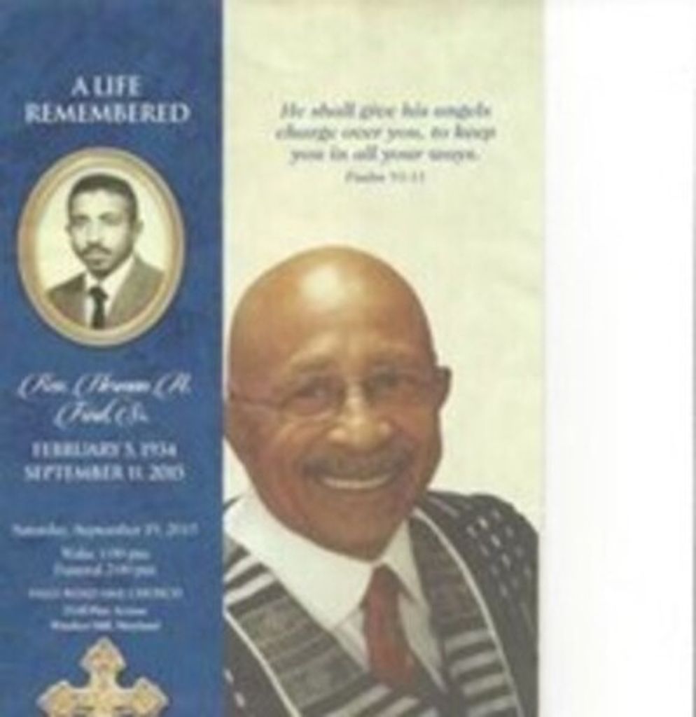 Rev. Herman A. Ford, Sr.