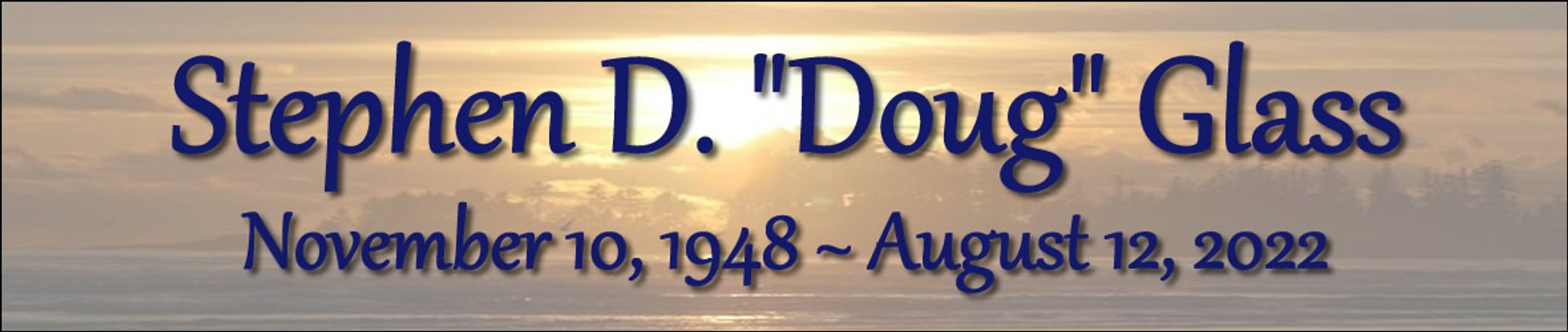 Cover photo for Stephen Glass's Obituary
