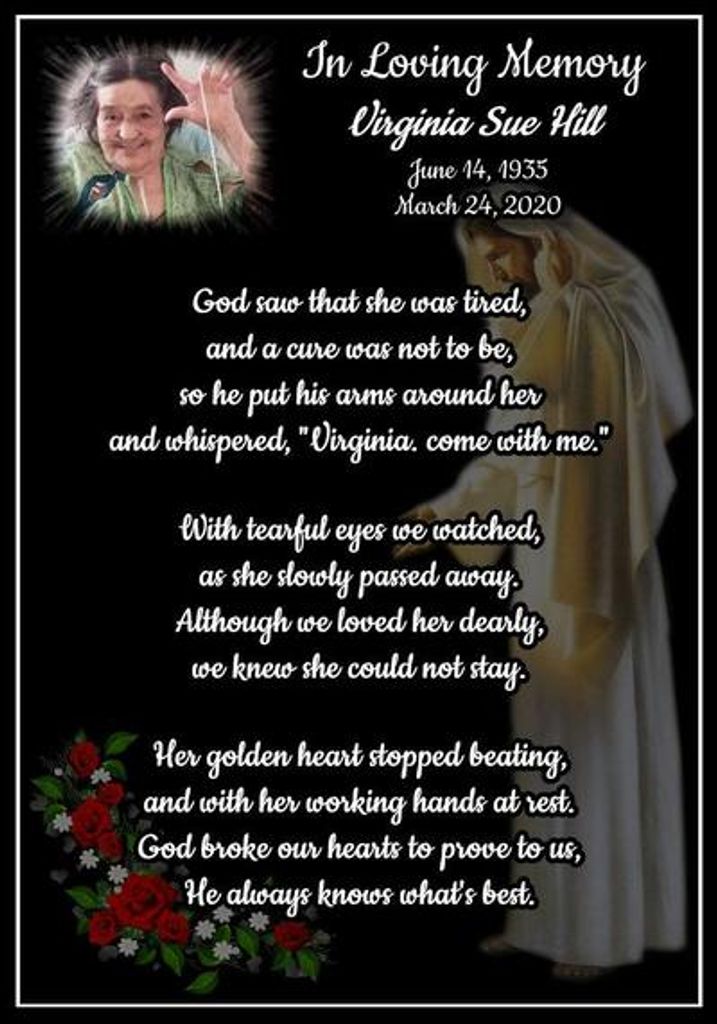 Virginia Sue Hill Profile Photo