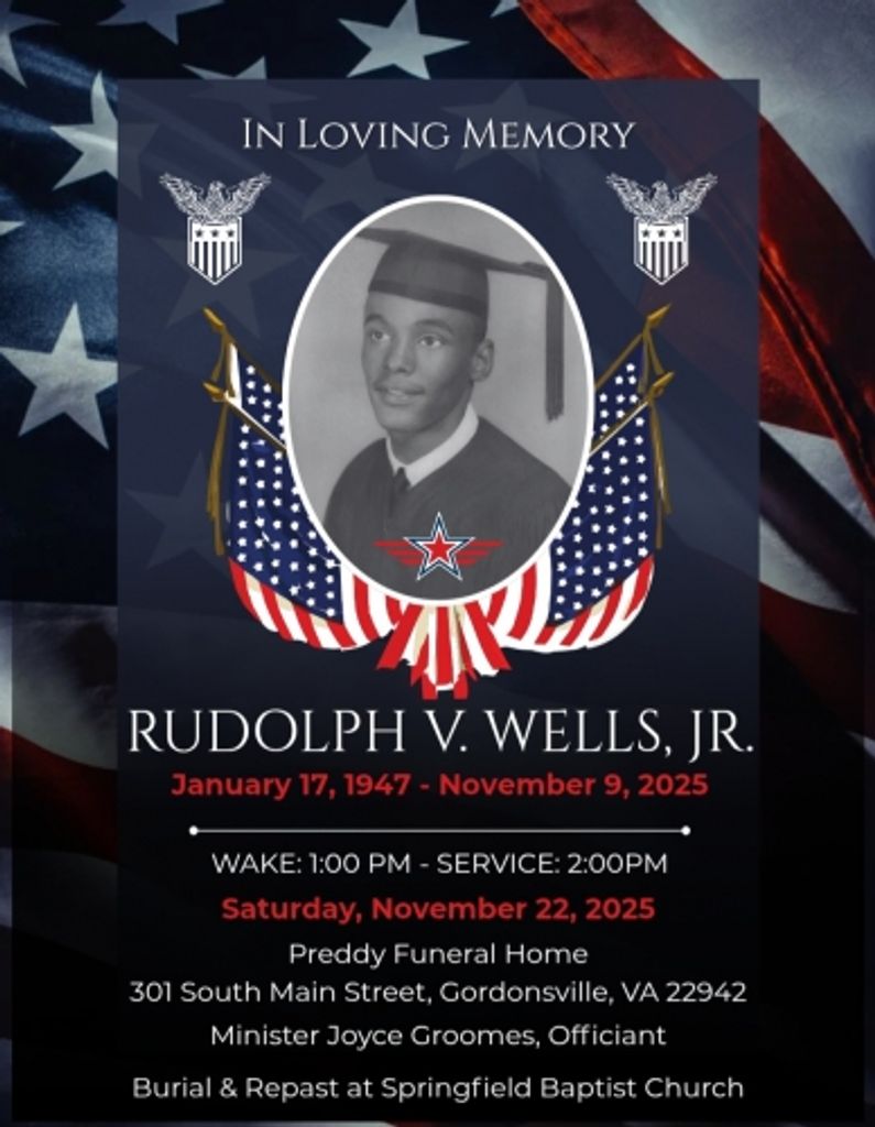 Rudolph Valantina Wells Jr Profile Photo