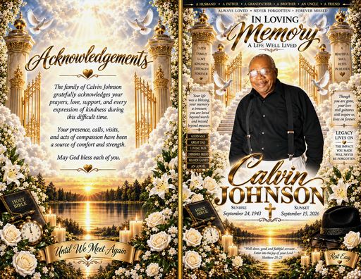 Calvin Johnson's obituary image
