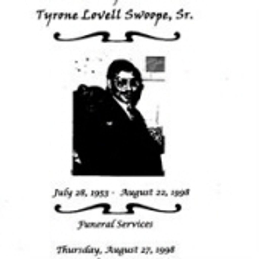 Tyrone  Lovell Swoope  Sr.