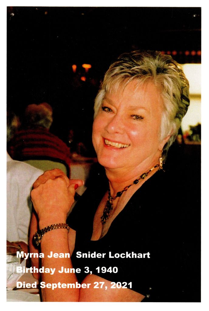 Myrna Jean Snider Lockhart Profile Photo