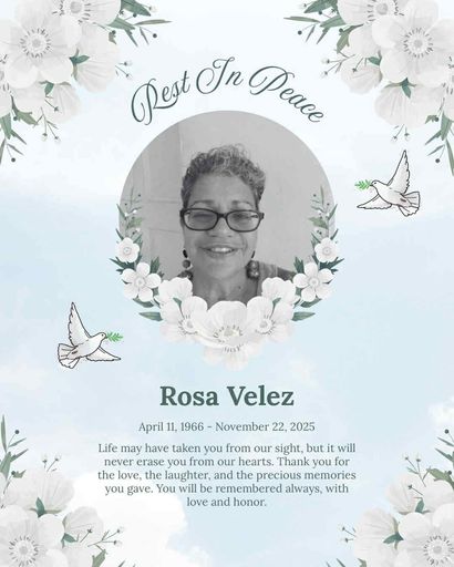 Rosa Ana Velez's obituary image