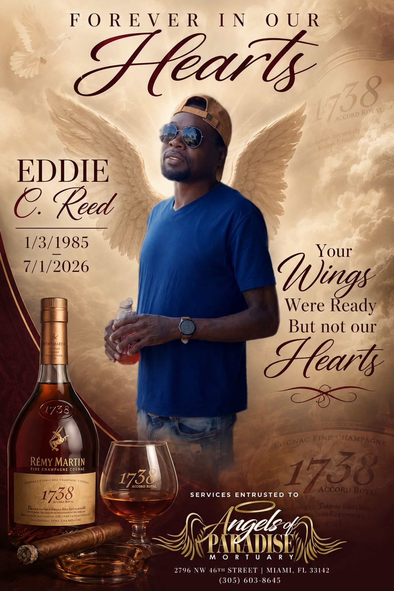 Cover for Eddie C Reed's Obituary