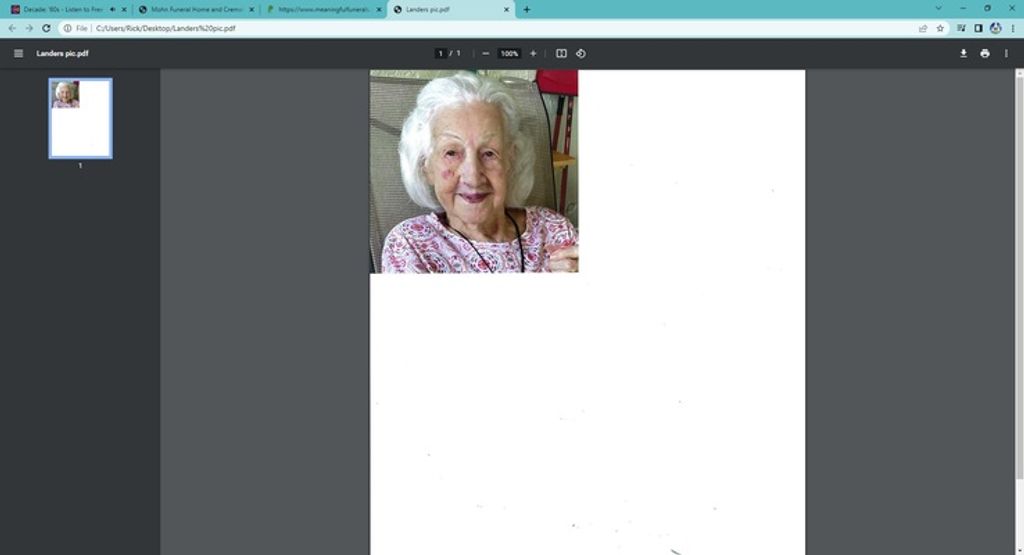 Betty Jane Landers Profile Photo