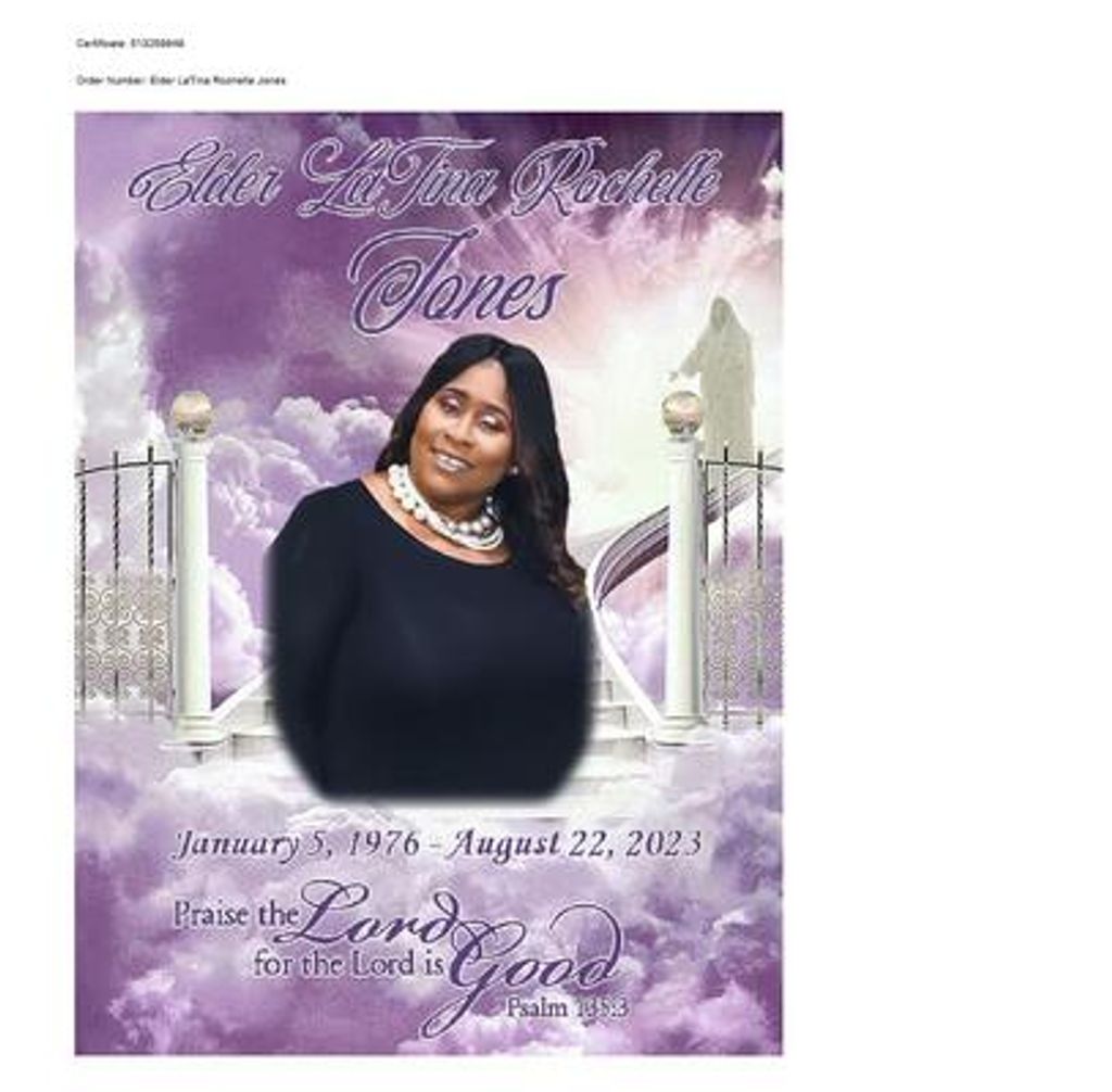 Elder Latina Rochell Jones Profile Photo