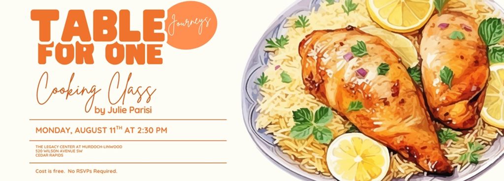 Journeys - Table for One Cooking Class