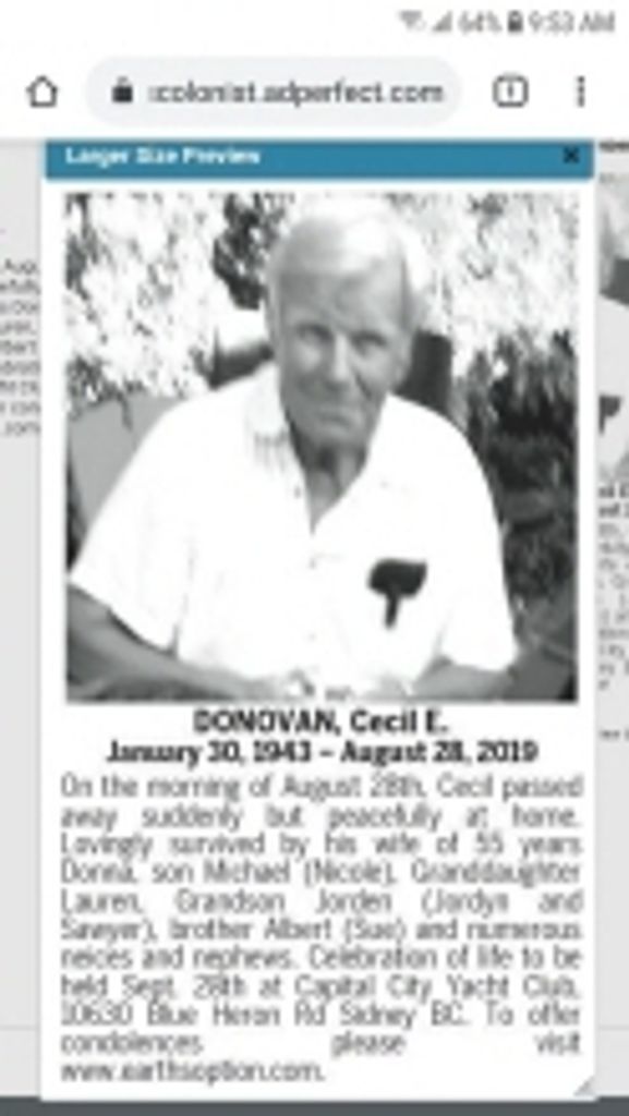 Cecil Edwin 'Cec' Donovan