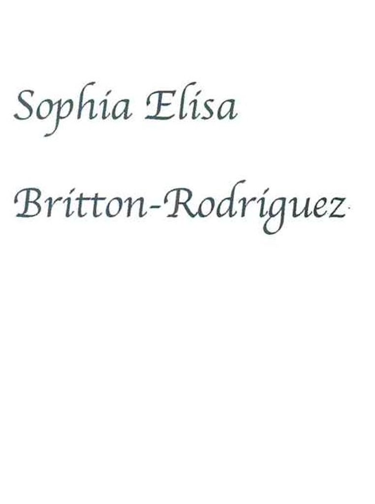 Sophia Elisa Britton-Rodriguez