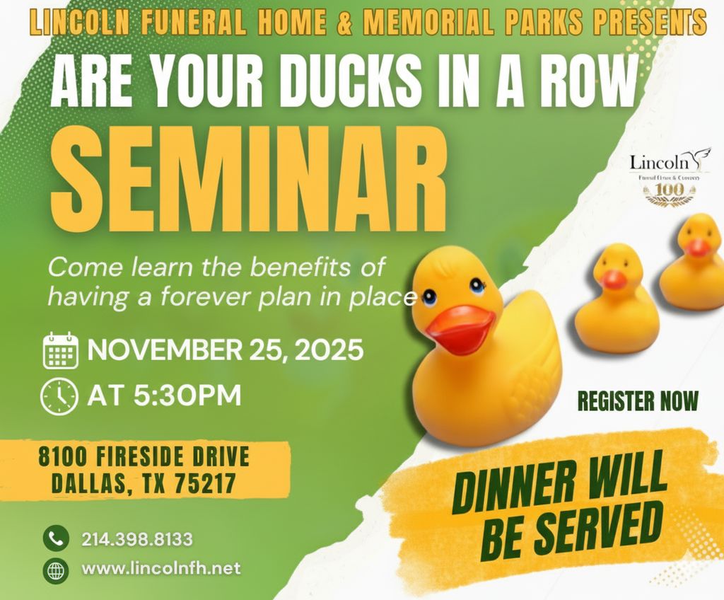 Are Your Ducks In A Row Seminar