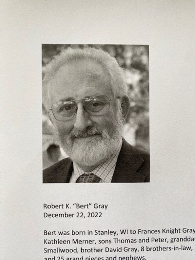 Robert "Bert" K. Gray Profile Photo