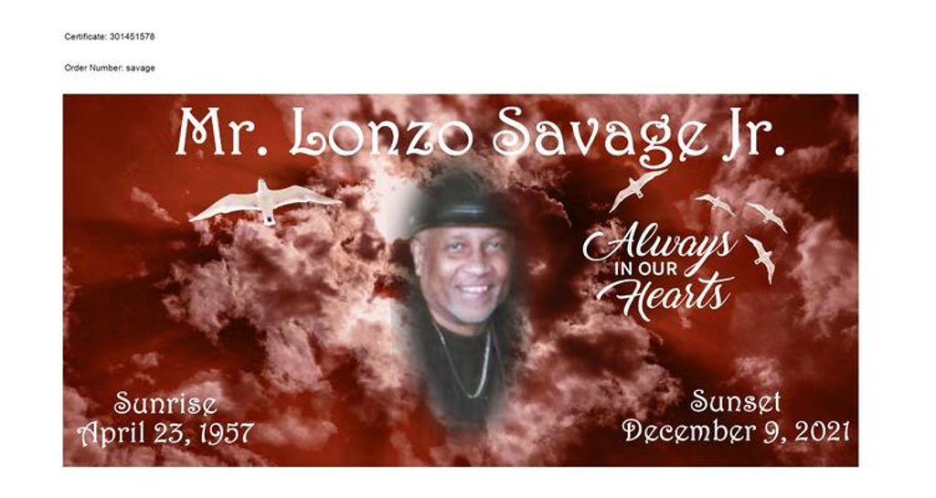 Mr. Lonzo Savage Jr. Profile Photo