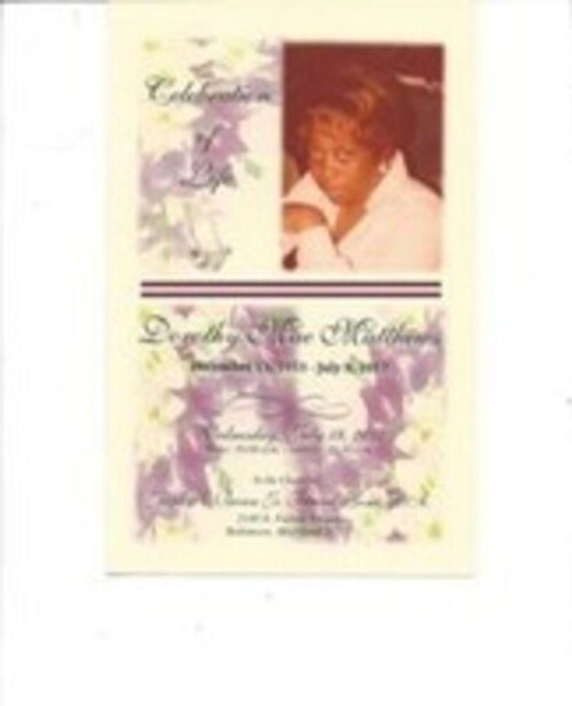 Dorothy Mae Matthews