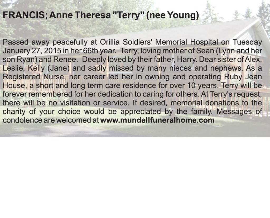 Anne  theresa Francis