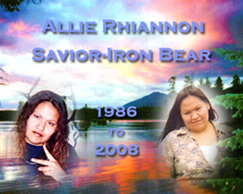 Allie Rhiannon Savior-Iron Bear Profile Photo