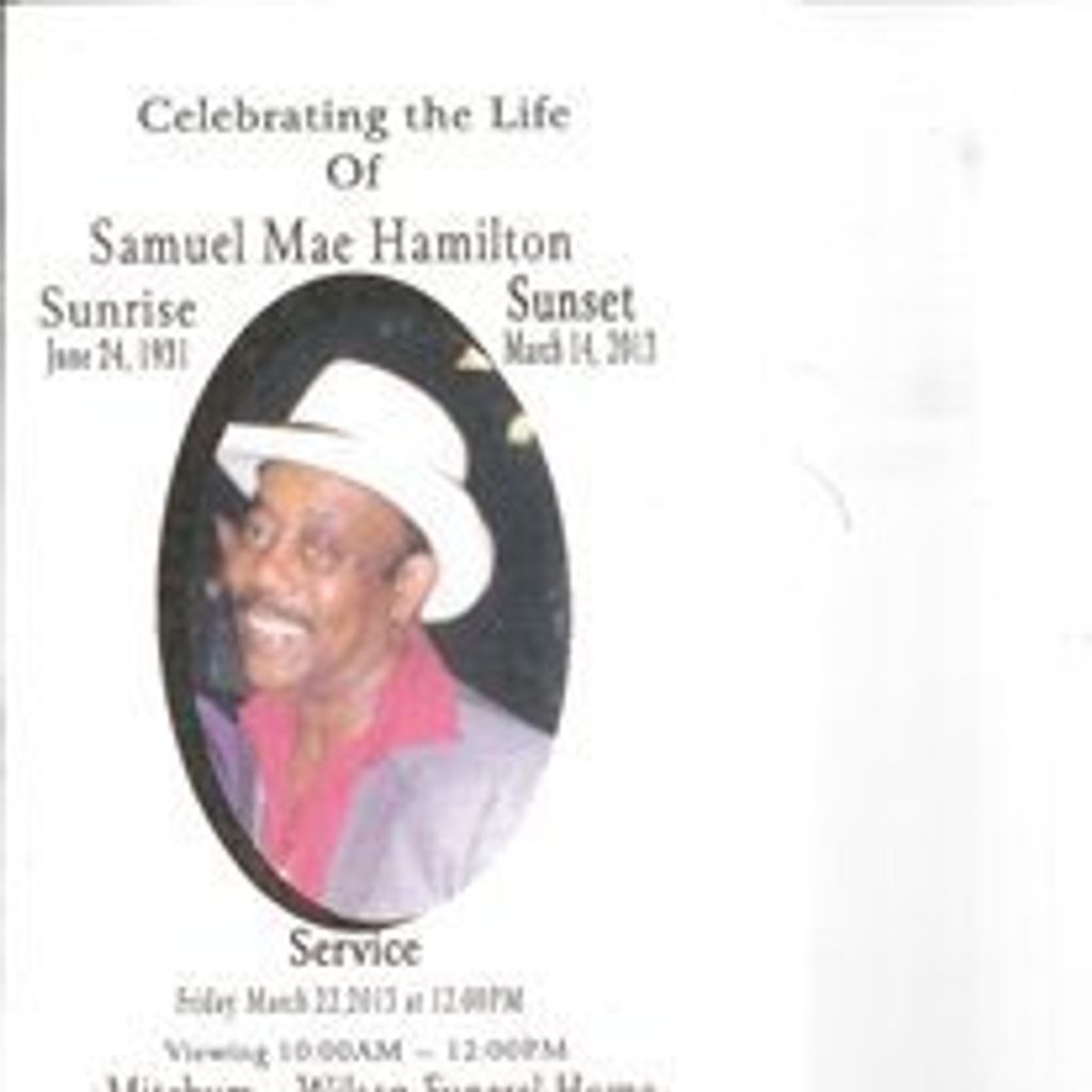 Samuel Mae Hamilton