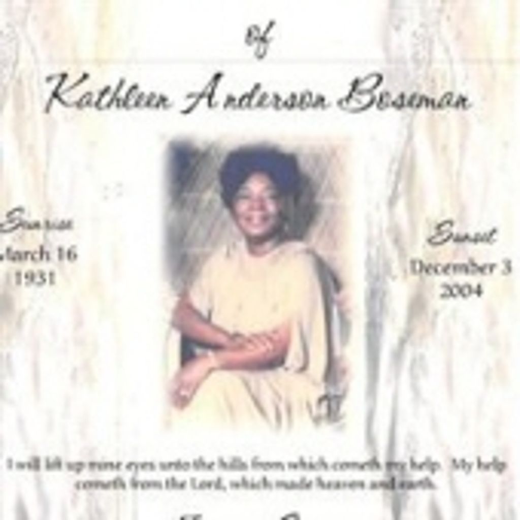 Kathleen  Anderson Boseman