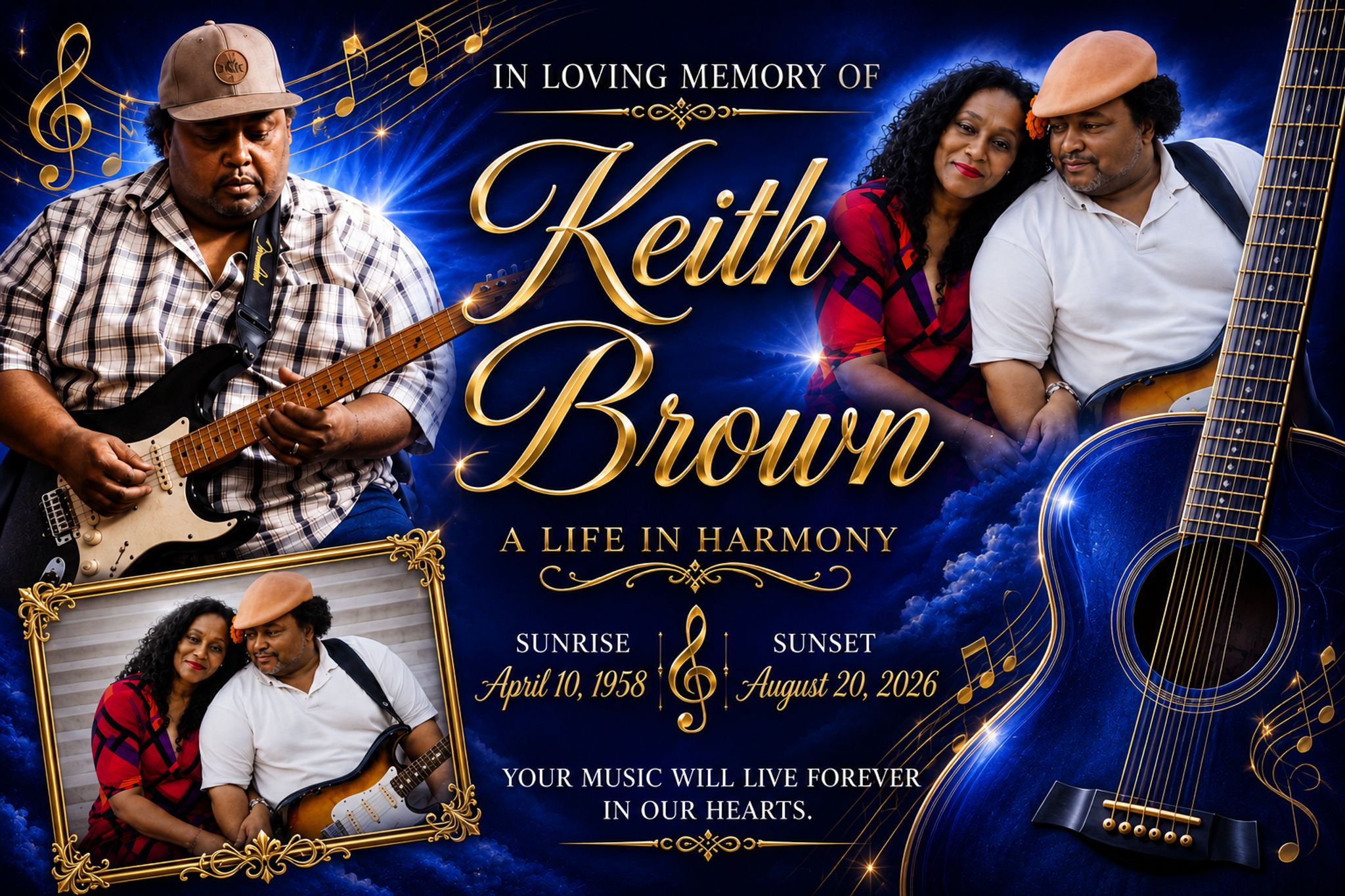 Cover for Keith Brown's Obituary