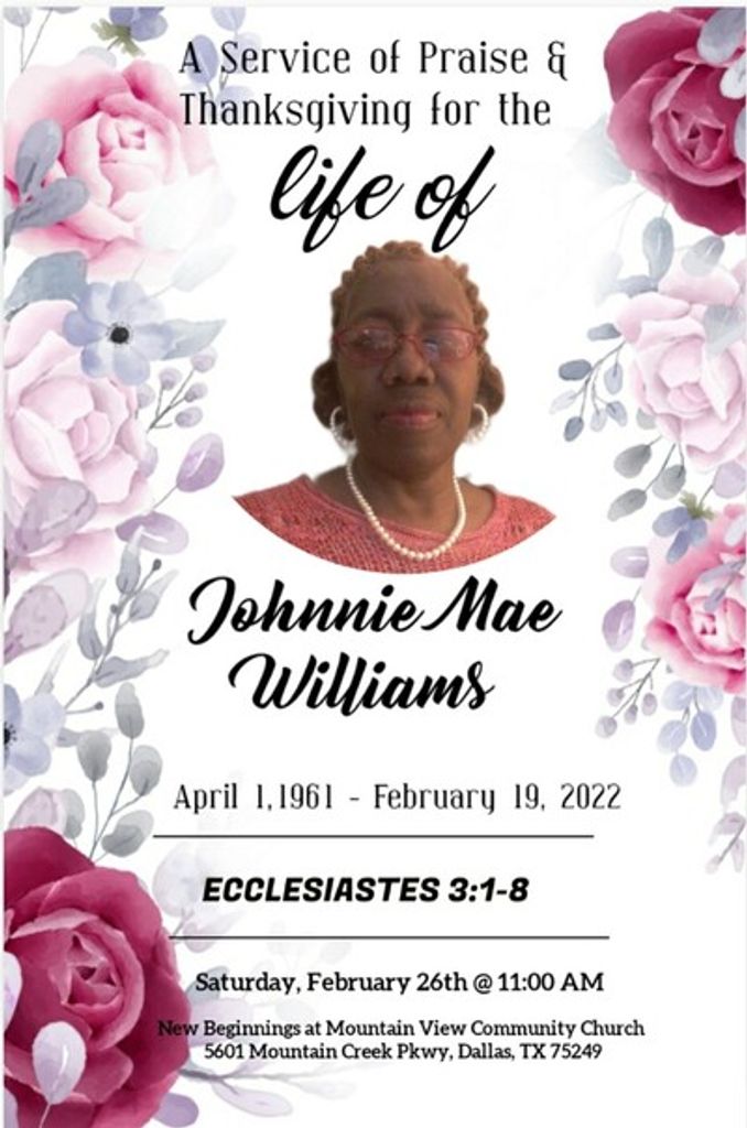 Mrs. Johnnie Mae Williams