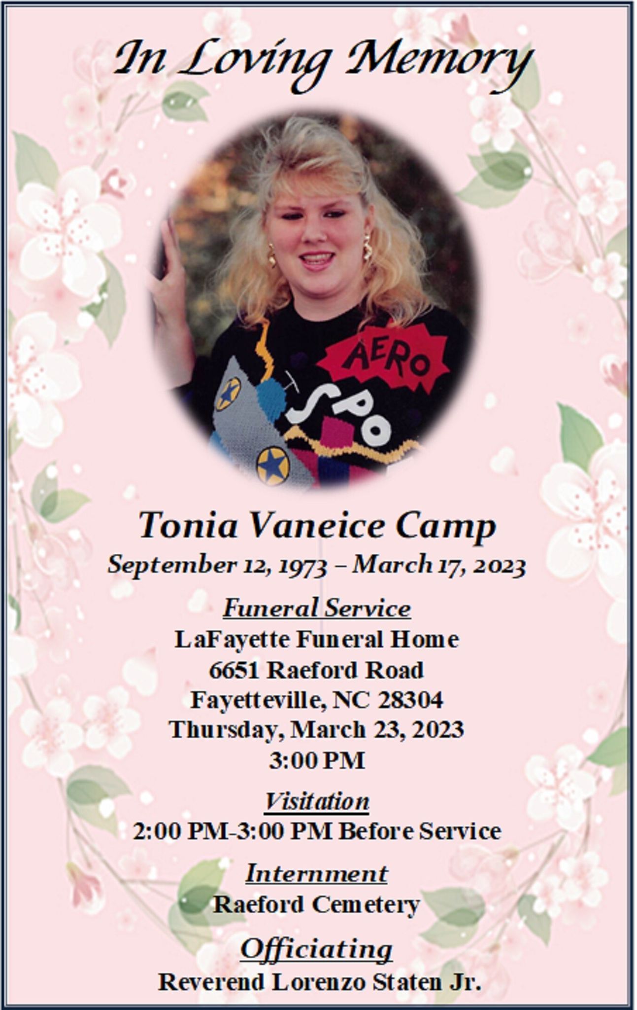 Tonia Vaneice (Hudson)  Camp photo gallery image 9 of 9