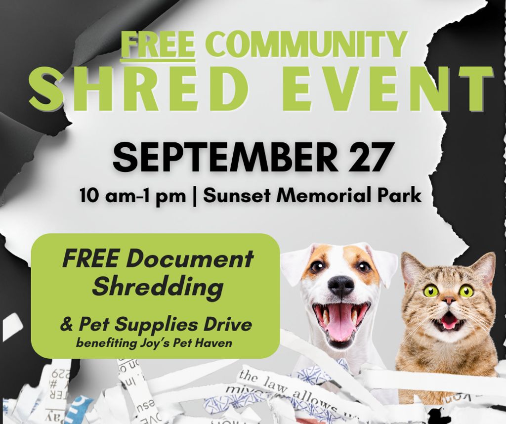 FREE Community Shred Event