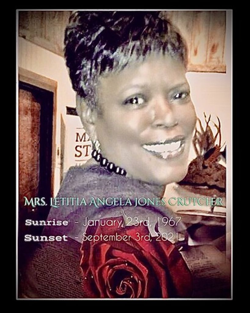 Mrs. Letitia Angela Jones Crutcher Profile Photo