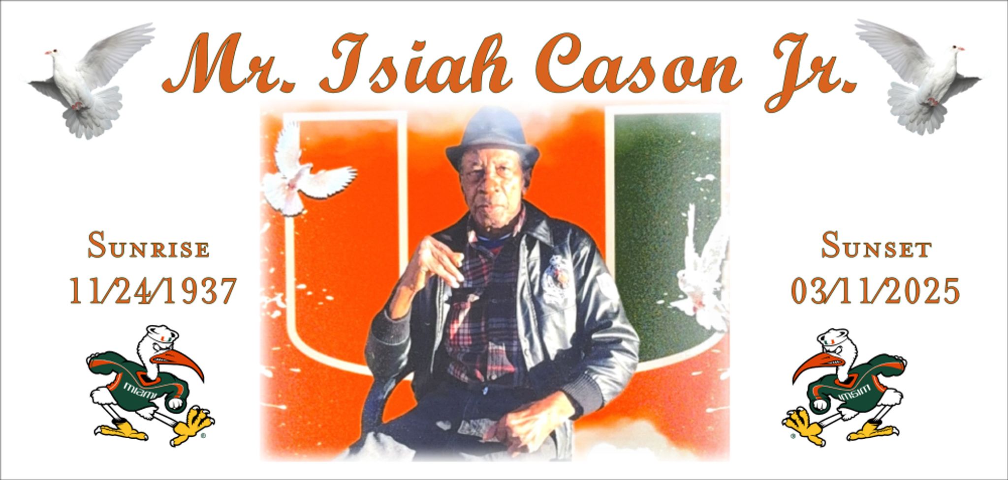 Cover for Mr. Isiah Cason Jr.'s Obituary