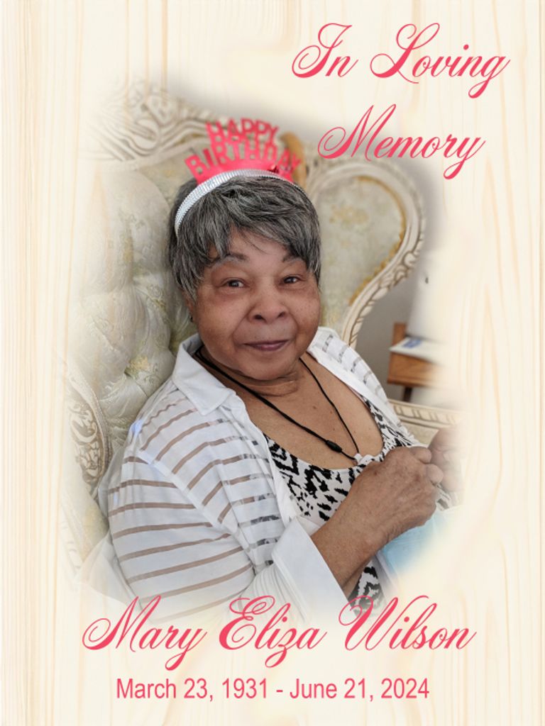 Mary E (Wright) Wilson Profile Photo