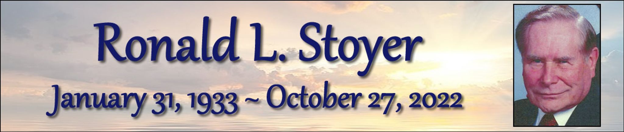 Cover photo for Ronald Stoyer's Obituary