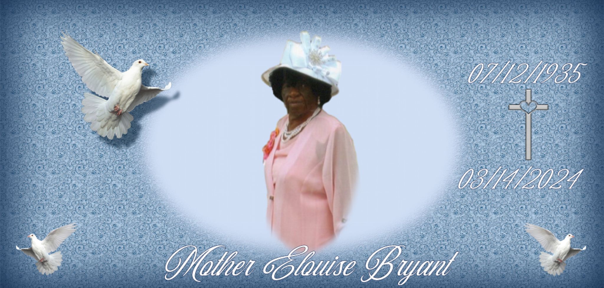 Cover for Mother Elouise Bryant's Obituary