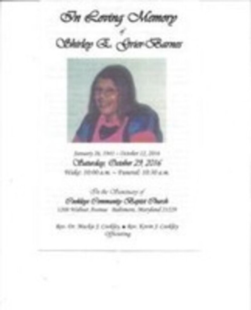 Shirley Grier Barnes