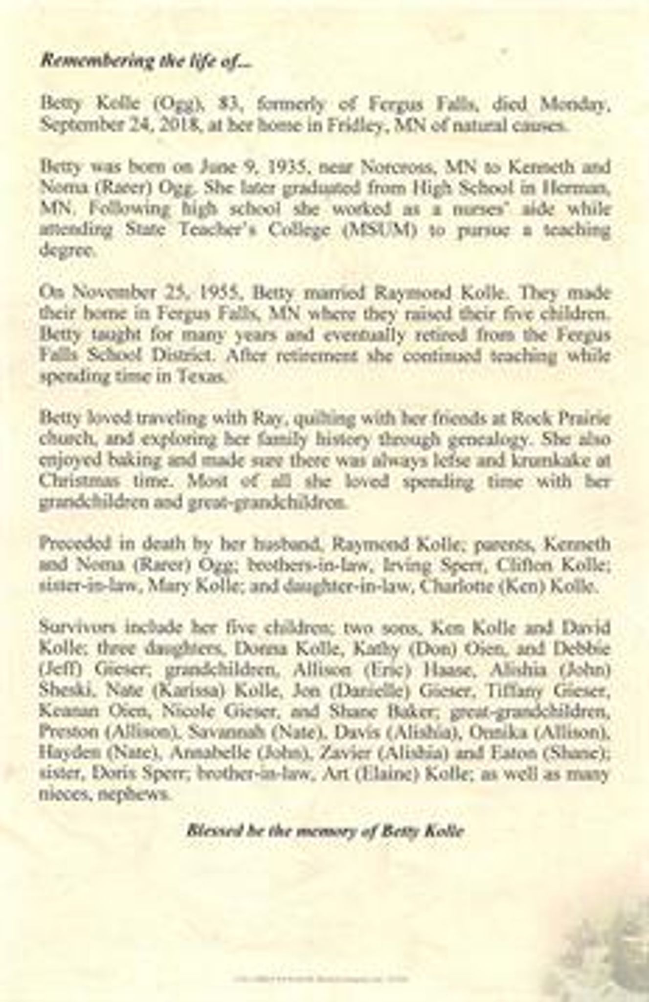 Betty Mae Kolle photo gallery image 5 of 5